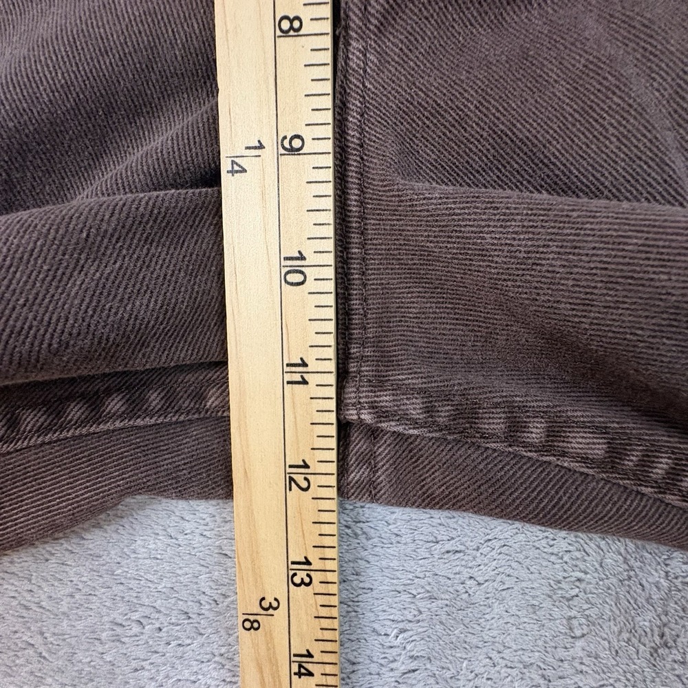 L.L. Bean Womens 10 (29.5x29.25) Brown Straight Leg Cotton Mom‎ Jeans SEE DESC - Picture 9 of 10